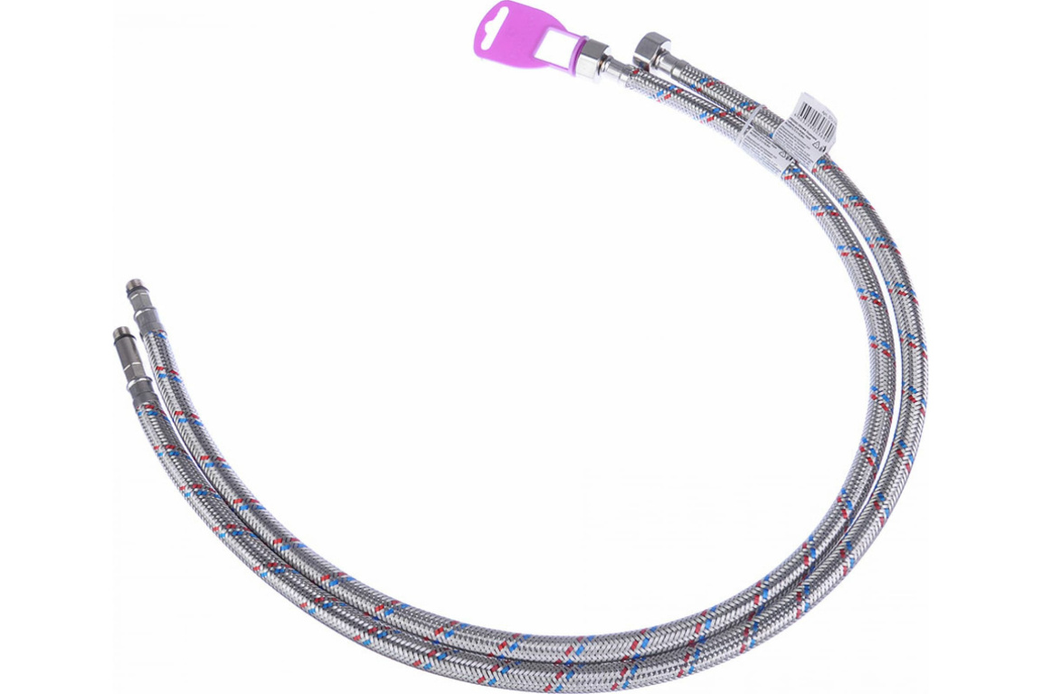 Подводка к смесителю 0.8м (короткий нипель)