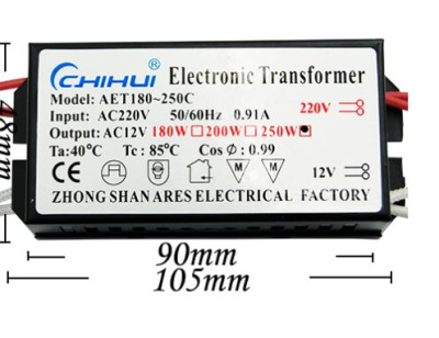 Трансформатор для люстр 12V 250 W