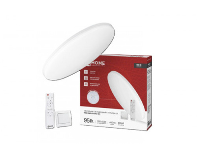 Светильник полтолочный ASD св/д 95W(7800lm) 4K-6К с пультом 460*67 SIMPLE 