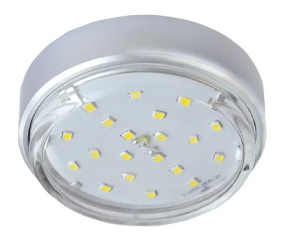 Потолочный светильник накладной  GX53-DGX53 18*88 серебро пластик Ecola