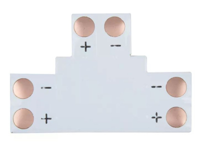 Соед плата Т Ecola для зажим разъема 2-х конт SMD3528 8мм