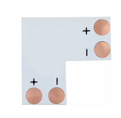 Соед плата L Ecola для зажим разъема 2-х конт SMD3528 8мм