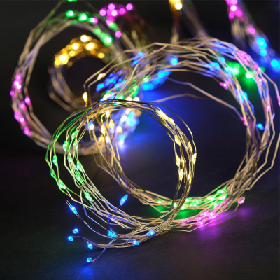 Гирлянда "Роса-занавес" 300LED 2,8*3м свечение мульти, USB пульт