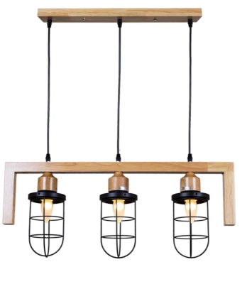 Подвес S203207/3 BK+WOOD