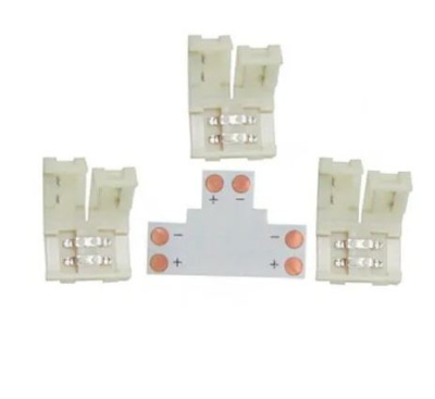 Комплект соед плата Т Ecola для зажим разъема 4-х конт+3зажима SMD5050