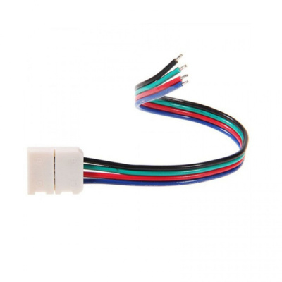 Коннектор Ecola зажим-провод 4-х конт SMD5050 RGB (10мм)