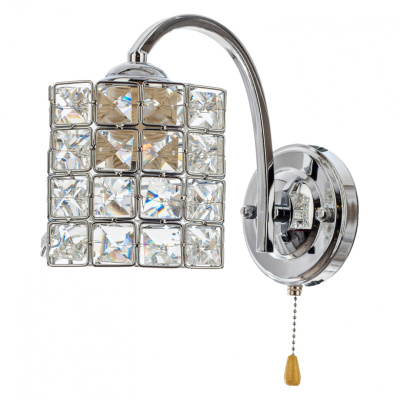 Бра D450530/1w CR+WT с хрусталем