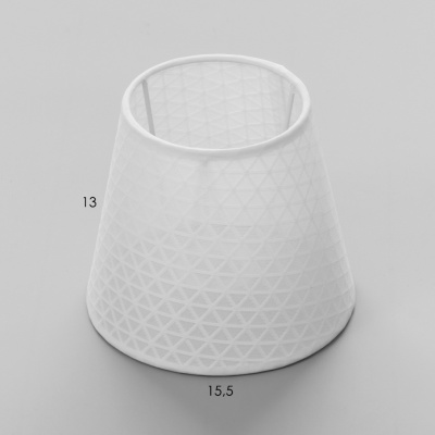 Абажур"Тримино" белый Е14 15*15*13см