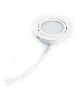 Св/д светильник встраиваемый Feron LN7 3W 4000K белый мебельный 70(60)*20мм