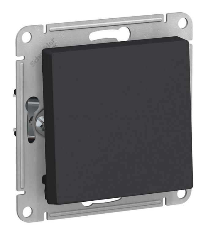 Выключатель мех.1кл. СУ Schneider AtlasDesign карбон