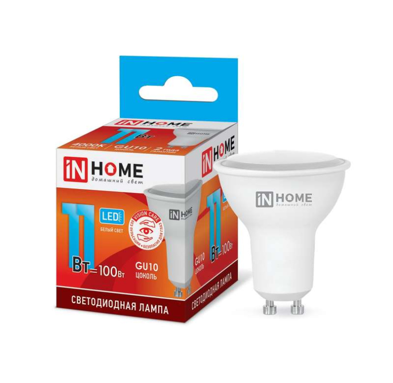 Лампа св/д LED 11 Вт GU10 4000K ASD 3489
