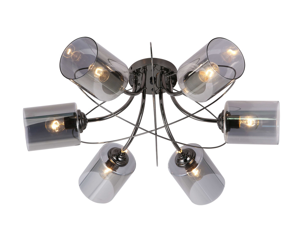 Люстра потолочная F106336/6 BK Е27