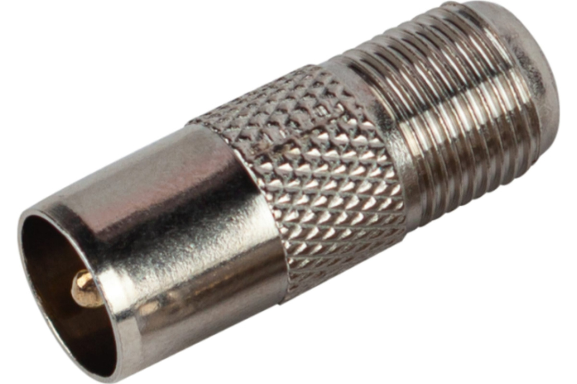 Переходник гн. F-шт.TV (штекер прямой- ПАПА)