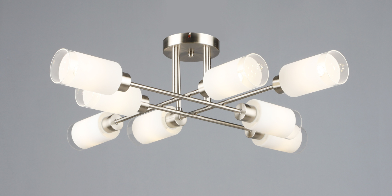 Люстра F17115/8 NICKEL E14