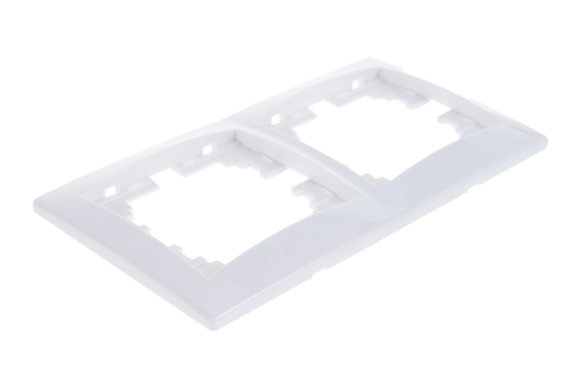 Рамка 2-м Мира горизон. белая.Lezard