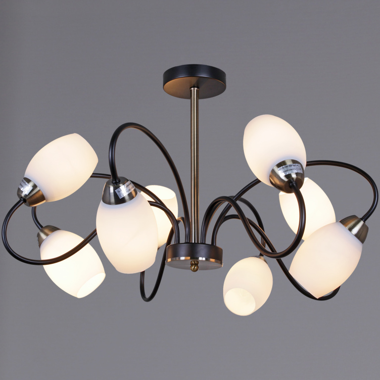 Люстра S201270/8B BK+AB Е27