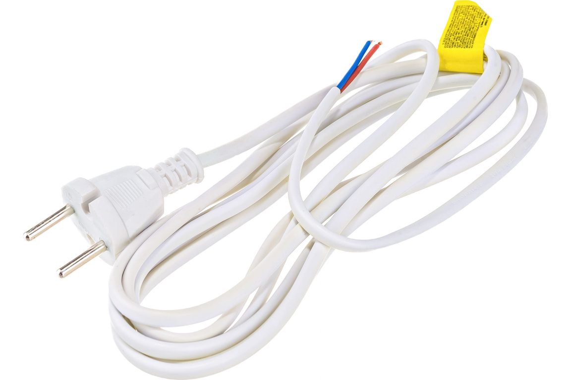 Провод с вилкой ШВВП 2*0,75 1,5м 6A /Volsten