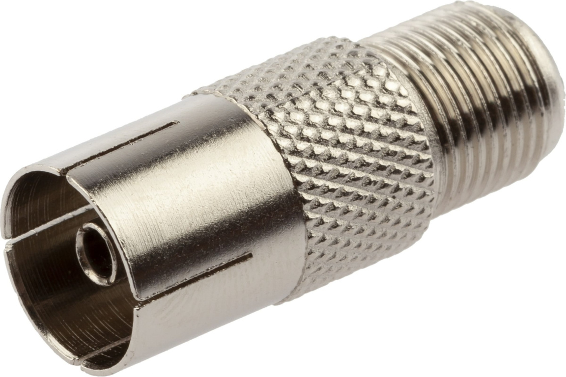 Переходник гн.F-гн.TV (штекер прямой-МАМА)