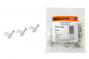Скоба квадрат.плоская 6мм (50ШТ)