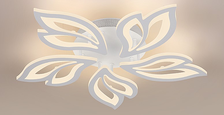 Люстра светодиодная F19462/5 WT 110W диам.640*90