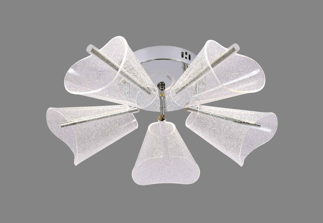 Люстра светодиодная F1L070/5 CR 80W диам.480*150