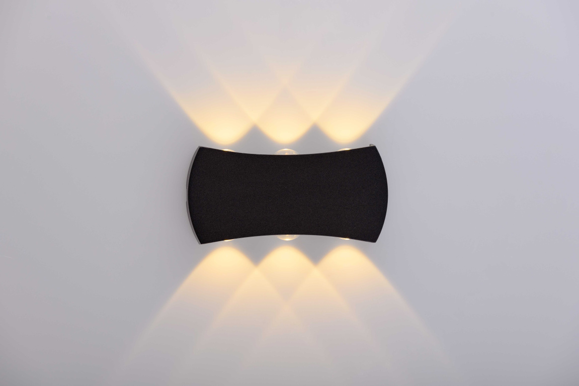 Светильник настенный F120143/6 SBK LED 6*1W 165*45*85