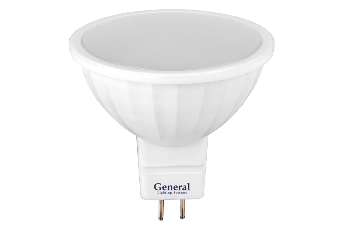 Лампа св/д General MR16 GU5.3 220V 7W 4500K матов 