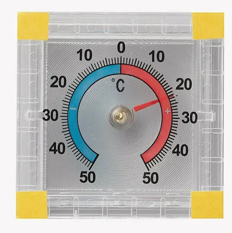 Термометр оконный биметаллический на липучке