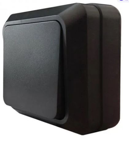 Выключатель 1кл.. "Олимп" ОП черный UNIVERSAL