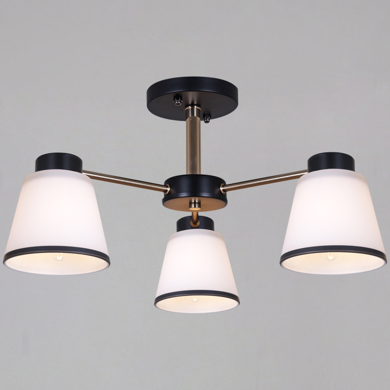 Люстра потолочная S230560/3 BK+FG E27