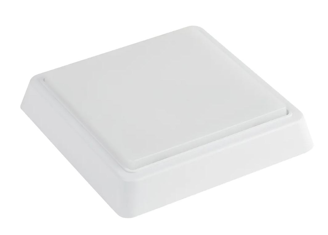 Светильник св/д  ЖКХ 15ВТ(1200lm) 4200к с акустическим датчиком квадрат 190*190*33 IP40