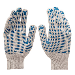 Перчатки х/б пвх "ТОЧКА" с двух сторон