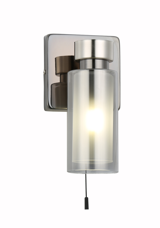 Бра F174338/1w BK+NIK E14