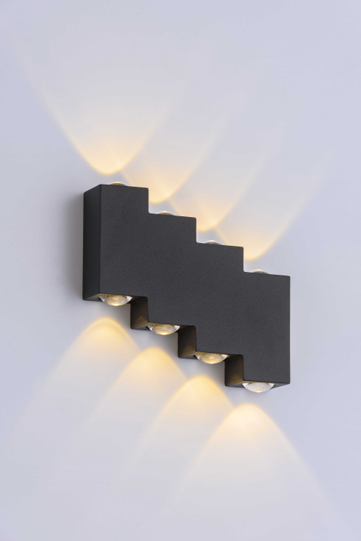 Светильник настенный F1PL-564/4 SBK LED 8W 3000K 160*160*35