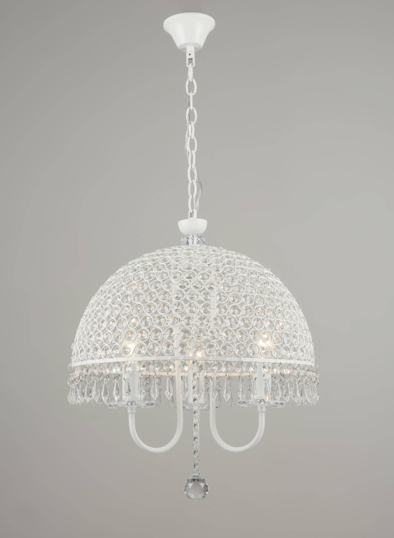 Люстра подвесная F15753/3 WT хрусталь E14 диам.500