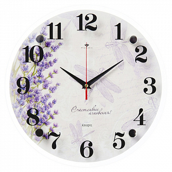 Часы 21 век 3030 стекло (30*30)