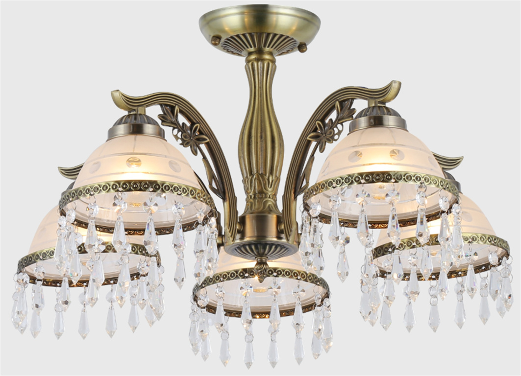 Люстра потолочная F174444/5 AB E27