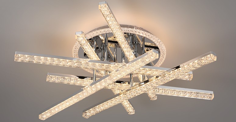 Люстра светодиодная F19458/6 CR 152W диам.730*180