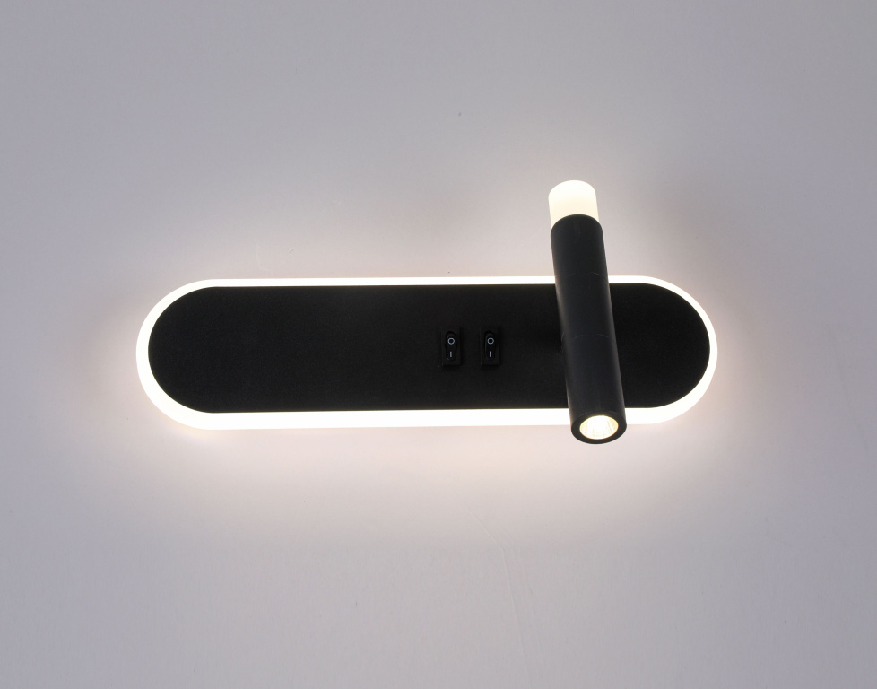 Светильник настенный F13608/290 BK LED30W 300*150*95 черный