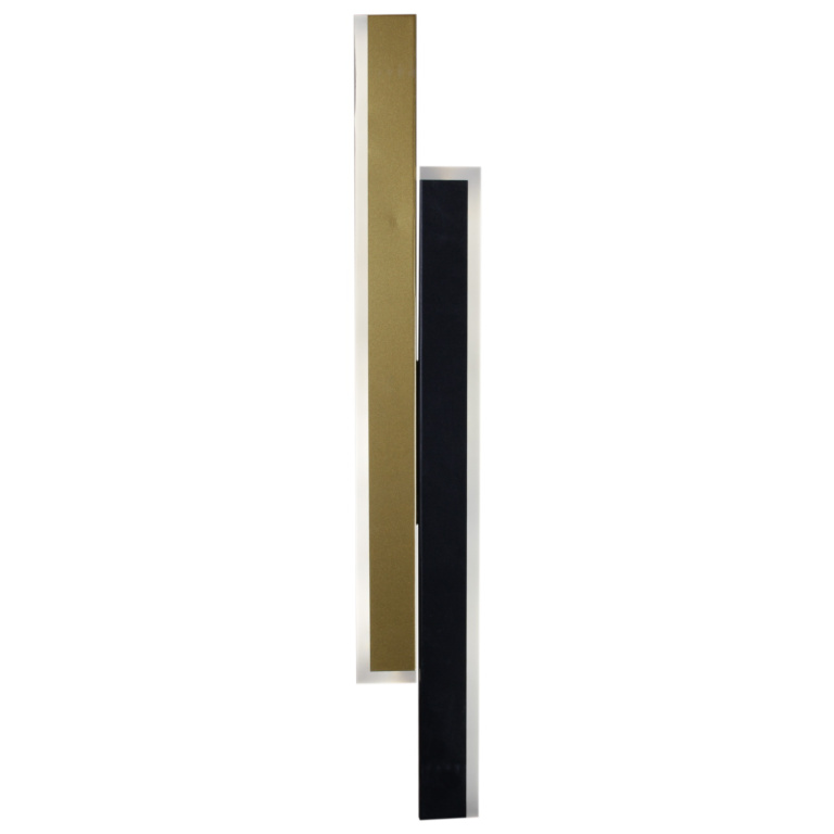 Светильник настенный S211487/1 LED BK+GD 15W 3К-4К-6К 600*35*90