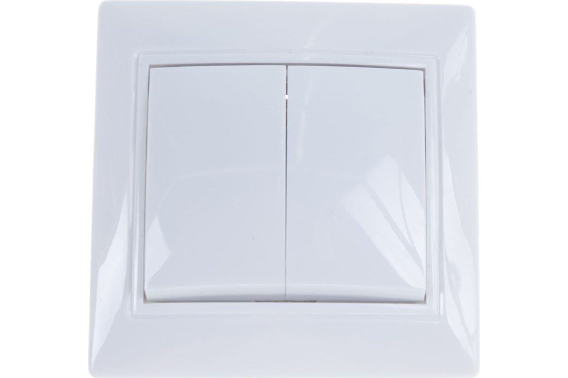 Выключатель 2кл. "Севиль" белый UNIVERSAL