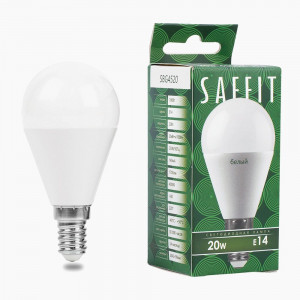 Лампа св/д Saffit шар 20Вт E14 4000K  90*45