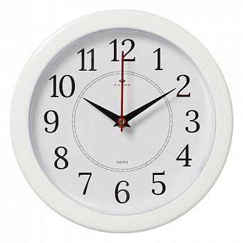 Часы 21 век 2323 пластик (23*23) d=23см