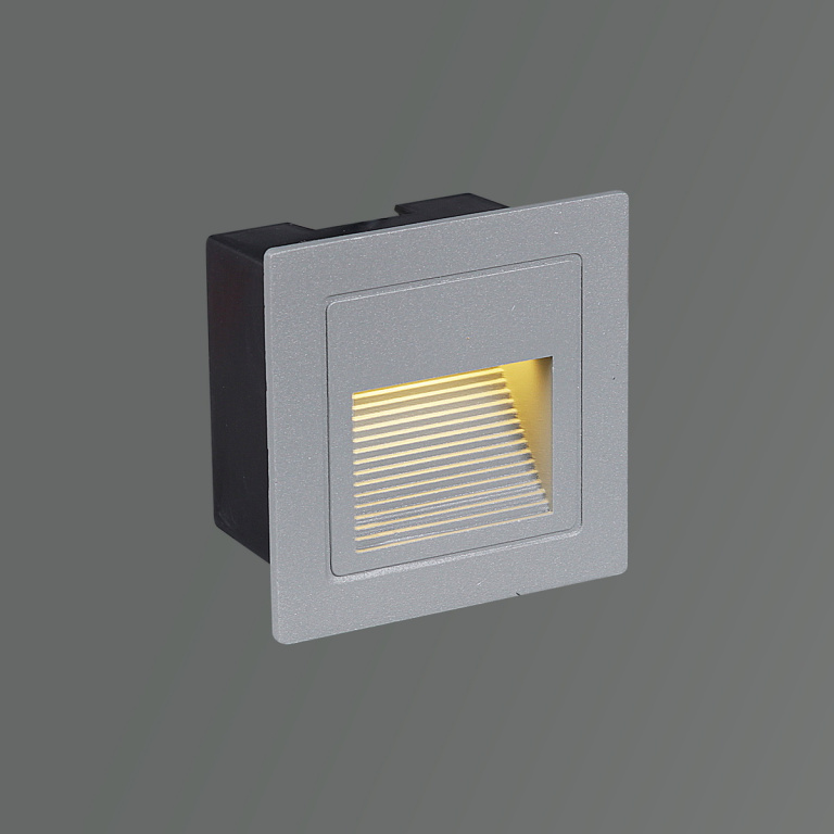 Светильник настенный для лестниц  S286601 LED3W GR 50*85*85