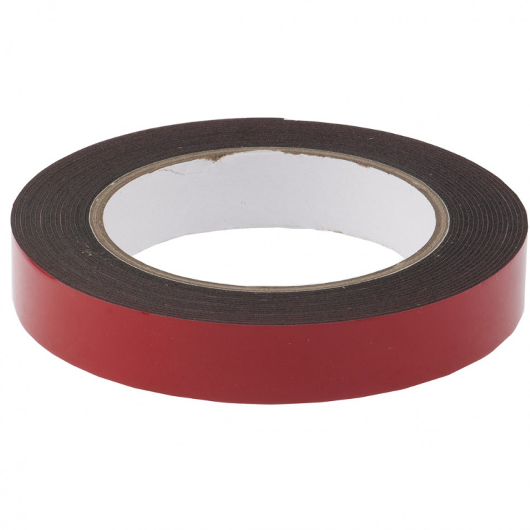 Скотч 2-х сторон. 19*5 м черная усиленная Matrix