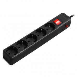 Сетевой фильтр Smartbuy ПВС 3*1 5роз 5м 16A черный