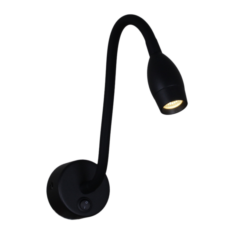 Светельник настенный S286200MN/1 LED WT 3W BK