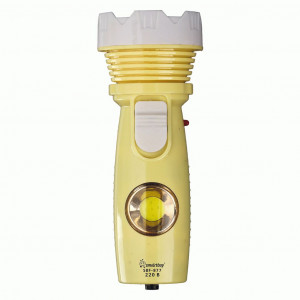 Фонарь ручной Smartbuy SBF-877(акк.) 1вт+СОВбок., вилка 220v