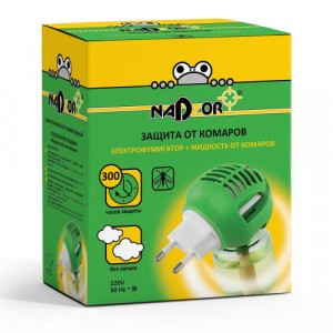Комплект от комаров 45 ночей (фумигатор унив.+жидкость) NADZOR