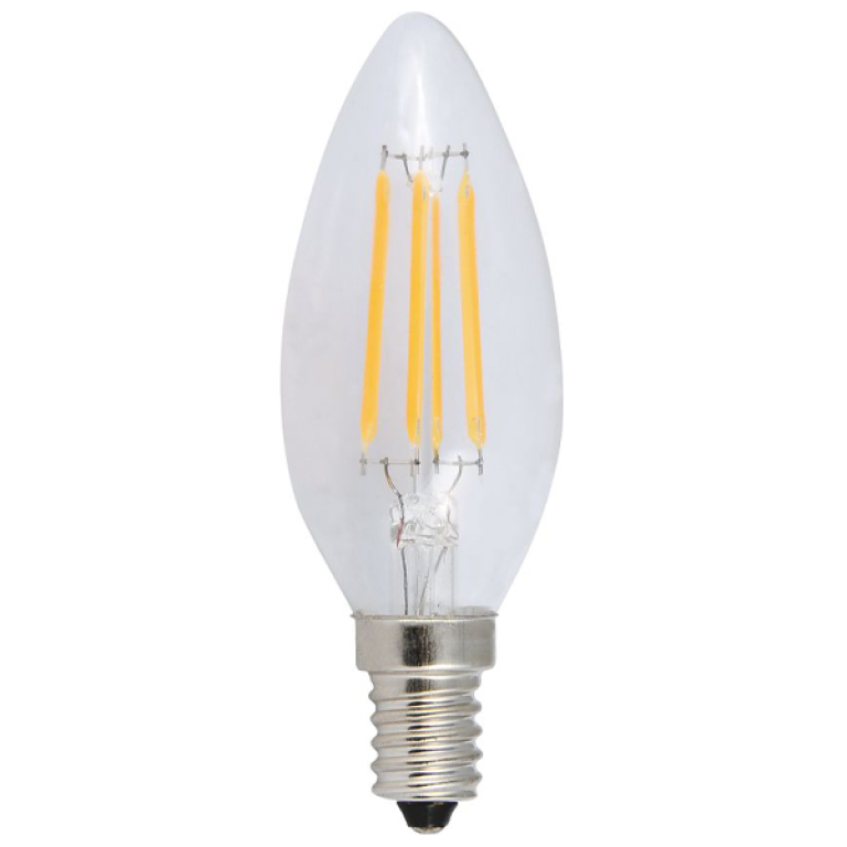 Лампа св/д General нитевидная свеча проз. E14 10W 2700К